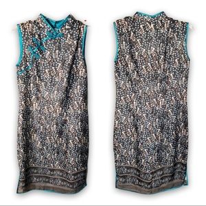 Y2K | Vintage | Mandarin collar dress